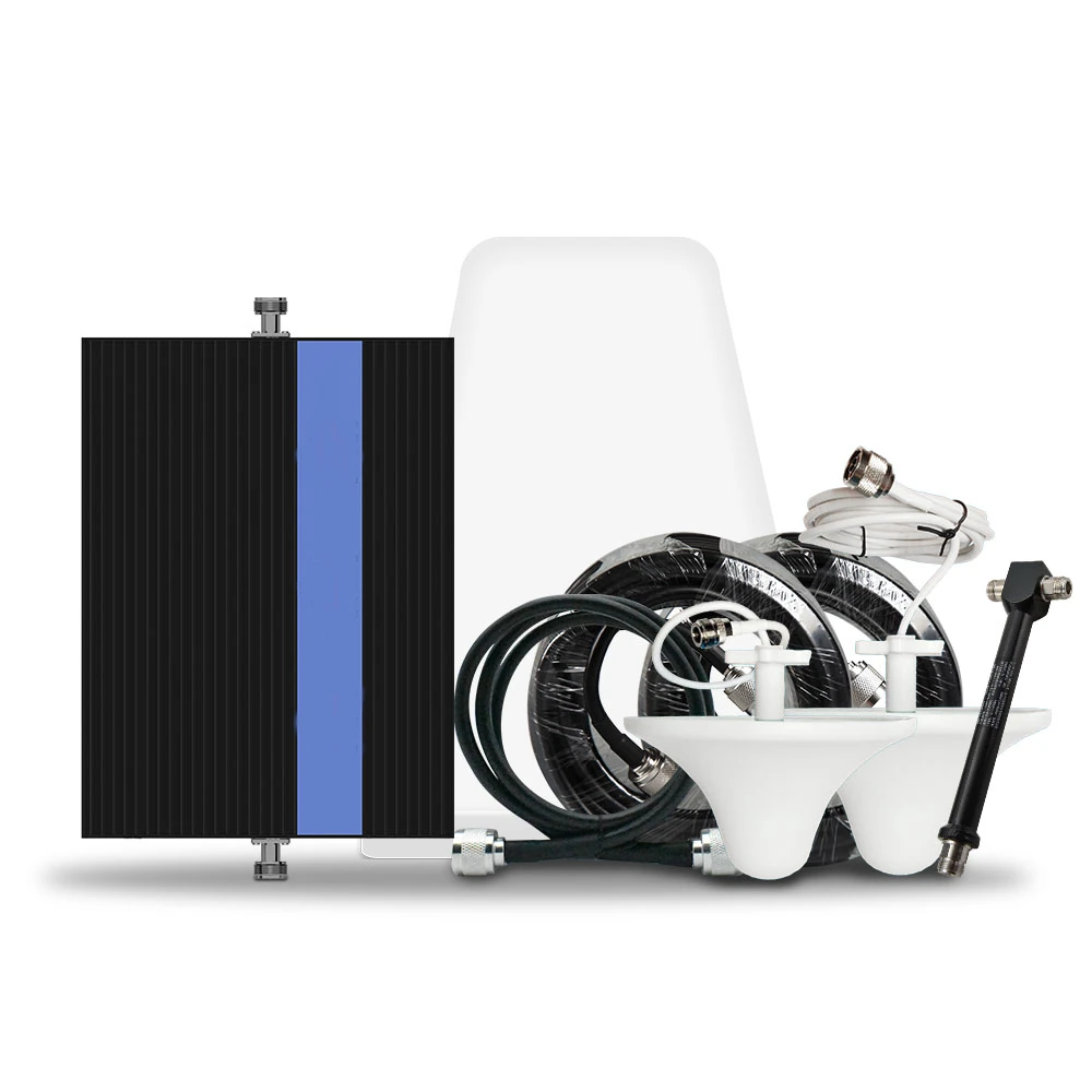 Kit repetidor y amplificador de señal celular 4G PRO 23 dBm para empresas y oficinas Megacall Perú